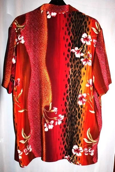 #Bruin, bordeaux, oranje blouse, maat 44 (meer 46) – photo 5